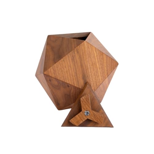 Contemporary Cremation Urn for Ashes, Handmade Walnut Wood Urn, TSA Approved Urn, The Bleecker Memorial in Walnut (Medium) by Oaktree - size: Medium