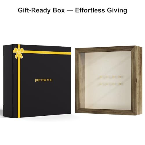 Love-KANKEI Deep Shadow Box Frame 11x11,Solid Wood Frame,Carbonized Black - color: Carbonized Black, size: 11 x 11