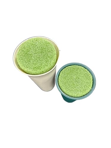 Green Foam Disc 3 1/2 Inches X 2 Inches for Floral Decor for vases, Cemetery cans, etc. (6)