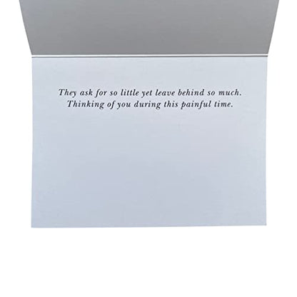 Pet Sympathy Cards for Dogs and Cats - 16 Paw Print Pet Sympathy Cards with Envelopes (4.25 x 6 Inches) for Dogs, Bulk Set for Dog Groomers, Veterinarians, Vets, Boarding, Made in USA