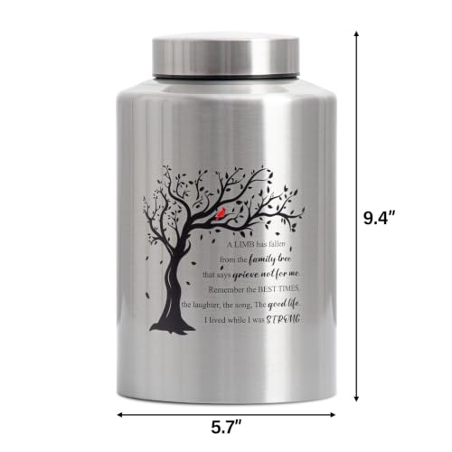 Cremation Urns for Human Ashes Adult Male or Female - size: Large,220lbs Family Tree