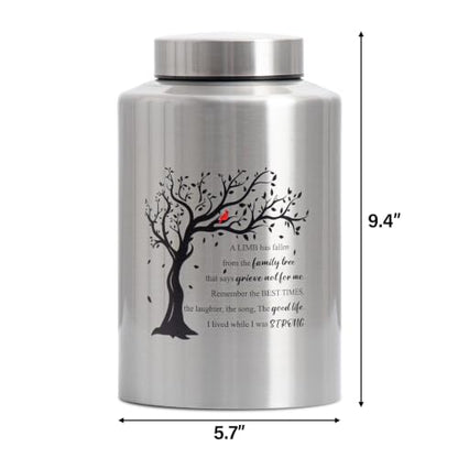 Cremation Urns for Human Ashes Adult Male or Female - size: Large,220lbs Family Tree