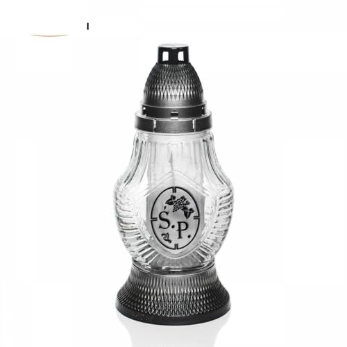 Polish Grave Candle – Traditional Memorial Light – Znicz Poland ST8 (1, Silver) - color: Silver