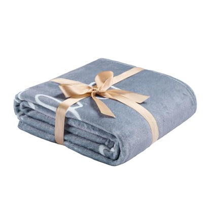 Grey Inspirational Healing Throw Blanket – Soft Flannel Fleece 50″×60″ – Get Well Soon Gifts for Women & Men – Sympathy, Thinking of You & Birthday Gift Blanket – All-Season Comfort and Warmth - color: Get Well-grey2