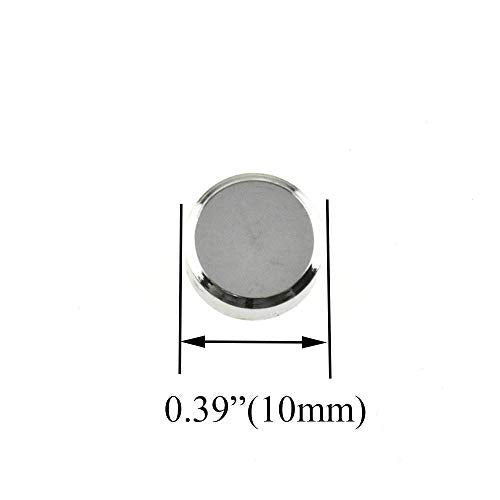 Hahiyo 18mm Diameter Mirror Screws Brushed Stainless Steel Solid Easy Install Brass Washer Decorative Caps Fasteners Nails 8 Pairs for Bathroom Mirrors Panels Kitchen Ceiling Arts Crafts - size: 18mm-8sets