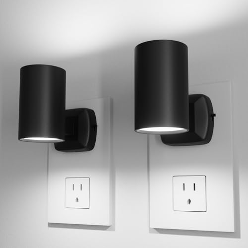Night Lights Plug into Wall: ETL Certified Cool White 5700K Dusk to Dawn Sensor Dimmable LED Plug in Night Light for Hallway Bedroom Stairway Wall Socket - Modern Night Light(2 Pack) - color: 5700K