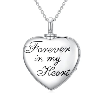 Tree of Life Urn Necklace for Ashes, S925 Sterling Silver Hummingbird/Cross/Love Heart Pendant Cremation Jewelry with Funnel Filler Memorial Keepsake Gifts for Women Men - color: Hummingbird Urn Necklace