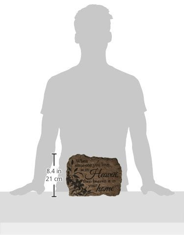 Carson Home Accents Garden Stone, Heaven Home, 10.5-Inch by 8-Inch
