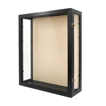 16x20x6 Extra Deep Shadow Box Large with 3 Removable Panels,Black - color: Black, size: 16x20x6