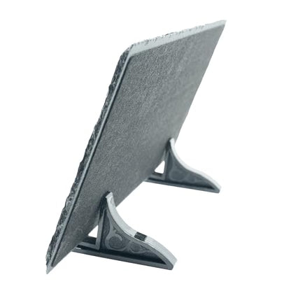 Small Display Stands for Tabletop – Plastic Easel Holders for Photos, Memorial Plaques, Postcards, Phones, Not for Large Posters or Frames