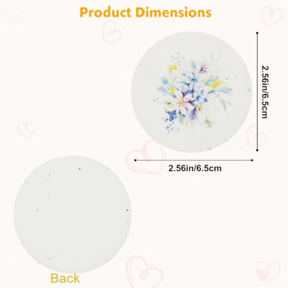 nulala 20Pack Plantable Seed Paper Cards - Handmade Circular Shape Greeting Cards Embedded with Wildflower Seeds for Gift Wrapping,Wedding Favors,Bridal Shower Favor,Celebration of Life - color: Pink