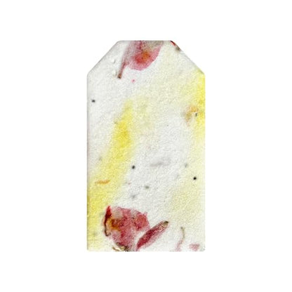50 Pink & Yellow Plantable Seed Paper Tags - style: 50 Pink & Yellow Tags