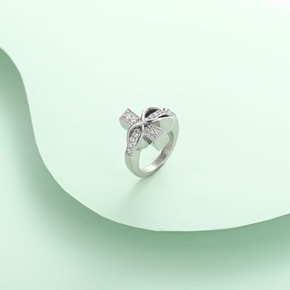 Diamond Cross Urn Ring for Ashes for Women Men for Hold Ash - size: 9