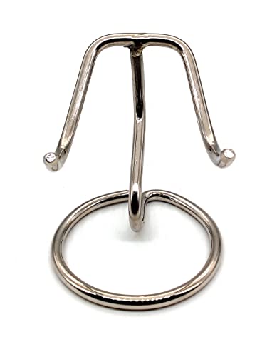 5MOONSUN5's Heart Shaped Urn Stand (CHROME FINISH), Stand for Heart Keepsake Urn, Burial Urns, Memorial Keepsake Urns.