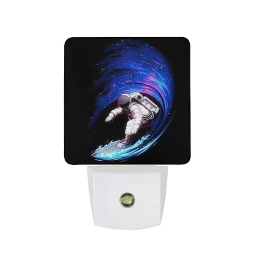 Space Astronaut Night Light, Plug into Wall Decor Nightlights for Bedroom, Bathroom, Hallway, Kitchen, with Dusk to Dawn Light Auto Sensors LED Night Lights for Boys Girls Women Men Room Gifts - color: Space Astronaut