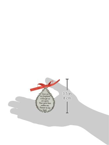 "Cathedral Art (Abbey & CA Gift Yet Teardrop Memorial Ornament, 5"" x 2 3/4"", Gone Not Forgotten" (CO520) - style: Those We Love