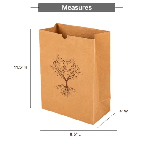 Cremation Ashes Burial Bags for Human Ashes. Pack of 2. Recycled Paper Memorial Bags with Tree of Life Design. Adult Size. Suitable for Ground Burial