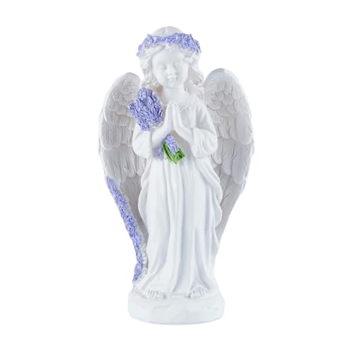Guardian Angel Statue for Women Outdoor Garden Statues Angel Decor | Resin Praying Angel Figurines,Memorial Garden Decor,Yard Statues,Outdoor Statues For Garden,Christian Catholic Home Decor - color: Angel-c