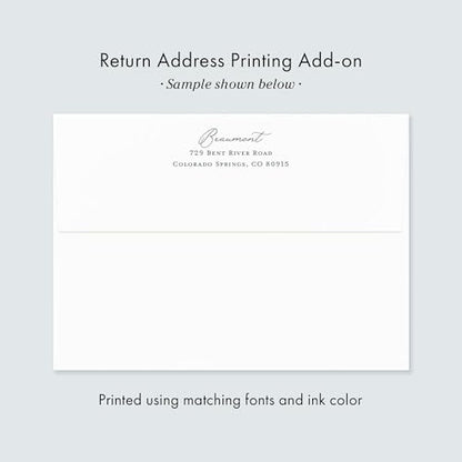 Greenery White Floral Funeral Thank You Cards with Cross - color: Greenery White Floral