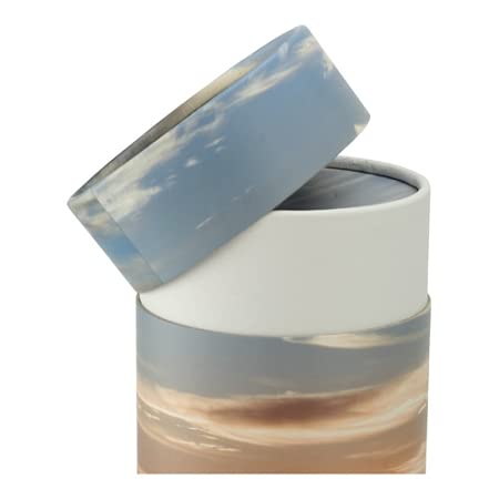 Ocean Sunset Scattering Tube - Medium, Biodegradable Cremation Urn for Ashes, Medium Sized Cremation Urn, 10 Inches High - size: Medium