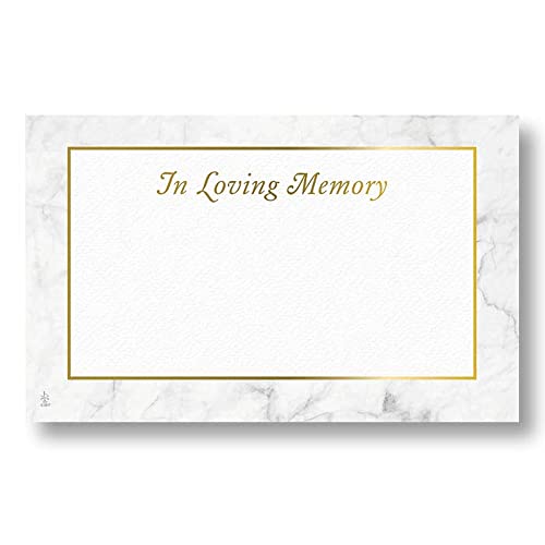 In Loving Memory Enclosure Cards - 3 1/2in. x 2 1/4in. - 50/Pack