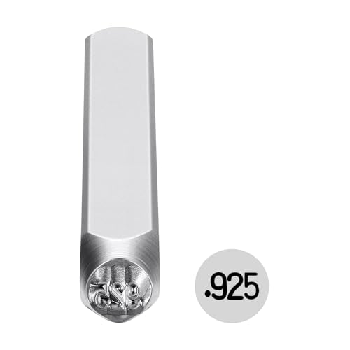 Yoption 4mm .925 Metal Stamp, Metal Punch Stamping Tool DIY Arts and Crafts Supplies for Stamping/Punching, Jewelry, Clay, Leather, Wood - size: 925 (4mm)