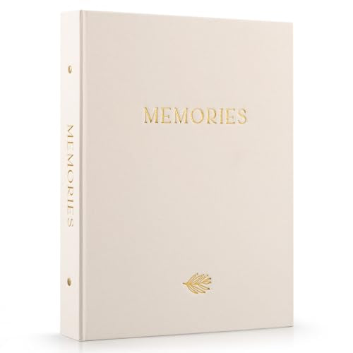 Beautiful Linen Photo Album For 4x6 Photos - Holds Up To 256 Pictures | Safely Stores Unique Memories - The Perfect Large Book for All Pictures of Treasured Family, Baby or Wedding Moments - color: Beige, size: Medium - 256 Photos