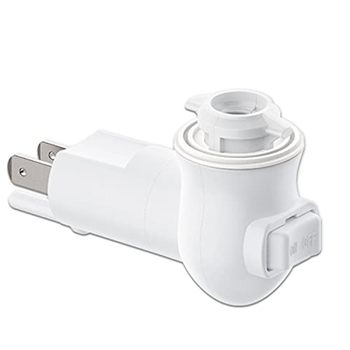 Plug in Night Light Module,Wall Light Plug with ON/Off Switch,E12 Base Socket for Himalayan Crystal Salt Night Light,Wall Light (with Thread Gasket) - style: With thread gasket