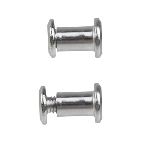 Oedema 20 Sets M6×6mm Silver Chicago Screws Countersunk Leather Rivets Stainless Steel Binding Screw Post for Leather Crafting, Bed, Φ8×12mm Barrel Nuts and Bolts - size: M6x6mm