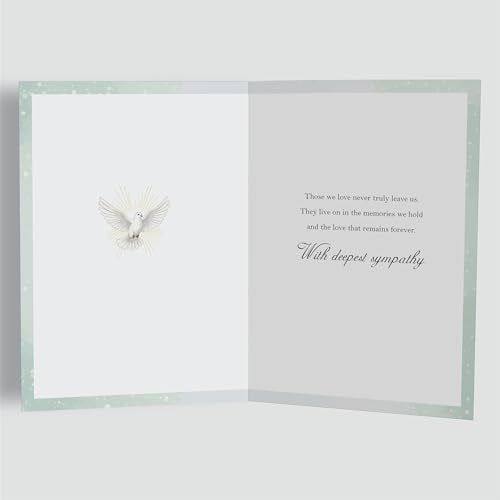 Loss of Husband Sympathy Card with Printed Verse Bereavement Wishes