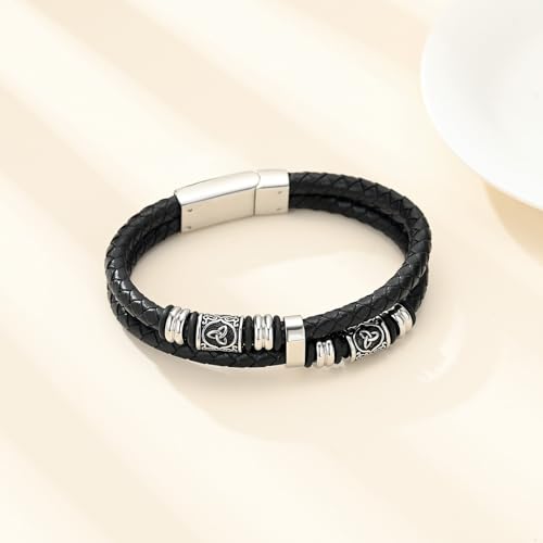Hearbeingt Memorial Urn Bracelet for Ashes Leather Cremation Jewelry - color: Customize