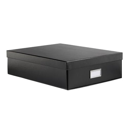 Oxford Keepsake Box, Protective Storage Box, Home and Office Organizer, Photo Storage Box, Souvenir Organizer, Large, 16" x 12" x 4 1/4" (41787) - size: 16" x 12" x 4 1/4"
