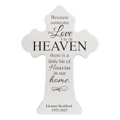 Let's Make Memories Personalized Loved Ones From Heaven Light-Up Cross - Sympathy - In Memory - style: Loved Ones From Heaven Cross