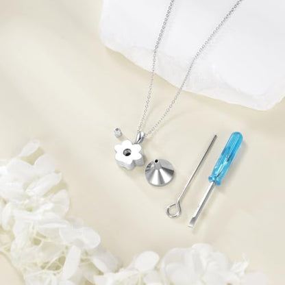 TIGER RIDER Pet Paw Necklace 925 Sterling Silver Cross Infinite love Necklace Pendant Pet Jewelry Gift for Dog Cat Lovers - style: Paw urn-B