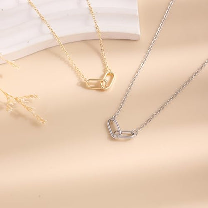 Baydurcan Pendant Necklace for Women Friends Sister Birthday Christmas Gift | Silver Evil Eye Ankh Mary Friendship Dragonfly Hummingbird Snake Turtle Pendant Necklace for Her Just Because Gifts - style: You & Me
