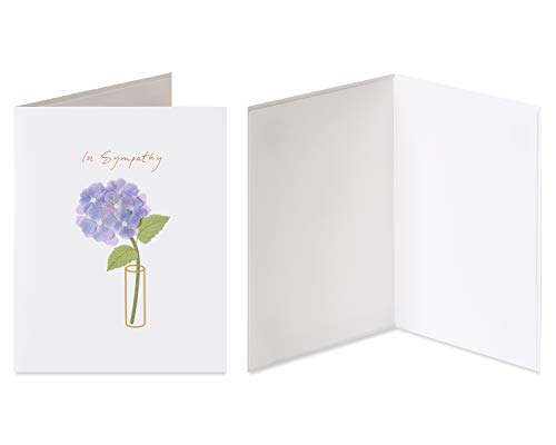 Papyrus Sympathy Cards with Envelopes, Vase and Peace (2-Count) - color: Vase and Peace