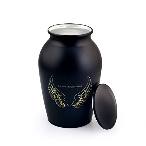Urns for Human Ashes Adult Male,Professional Cremation Urn for Ashes Female - color: Black