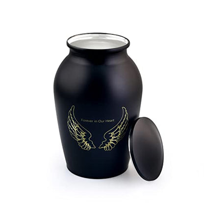 Urns for Human Ashes Adult Male,Professional Cremation Urn for Ashes Female - color: Black
