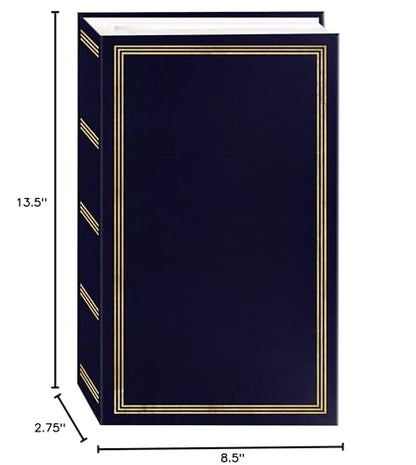 Pioneer Photo Albums STC-504 Navy Blue Photo Album, 504 Pockets 4"x6", (Pack of 4) - color: Navy Blue, size: Pack of 4