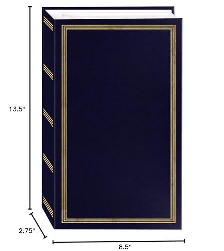 Pioneer Photo Albums STC-504 Navy Blue Photo Album, 504 Pockets 4"x6", 1 Count (Pack of 2) - color: Navy Blue, size: Pack of 2