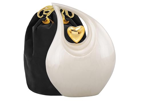Cremation Urns, Urn for Ashes, Adult Female and Male urn, Urn for Human Ashes, Decorative Burial Urn for Adult Men and Women-Heart of Love(Non-Customize, Adult) - color: Non-customize, size: Adult Non-Customize