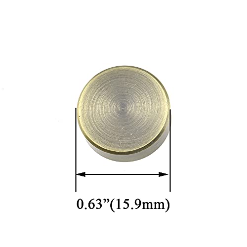 Hahiyo 16mm Diameter Mirror Screws Brushed Copper Material Solid Easy Install Brass Washer Decorative Caps Fasteners Nails Bronze 8 Pairs for Bathroom Mirrors Panels Kitchen Ceiling Arts Crafts - size: 16mm-8sets-Bronze