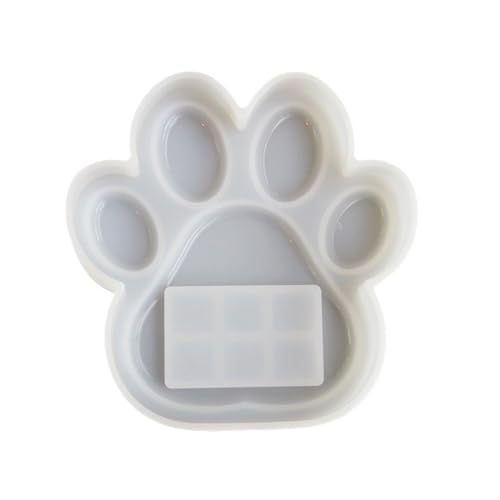 Flexible Pet Pawprint Frame Mold Unique Dog Paw Photo Frame Epoxy Resin Mold Ornaments Dog Paw Frame Silicone Mold