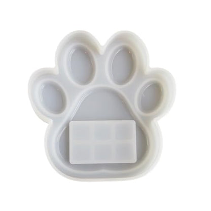 Flexible Pet Pawprint Frame Mold Unique Dog Paw Photo Frame Epoxy Resin Mold Ornaments Dog Paw Frame Silicone Mold