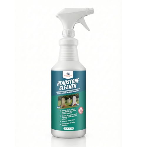 NORTHWEST ENTERPRISES Headstone Cleaner, Removes Dirt & Moss, 32 oz - size: 32 Fl Oz (Pack of 1)