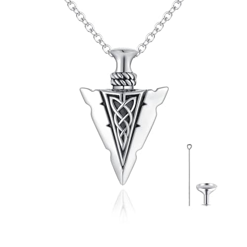 Flower Cute Animal Sterling Silver Pendant Urn Ashes Necklace for Women BF0709 - color: Arrow 1