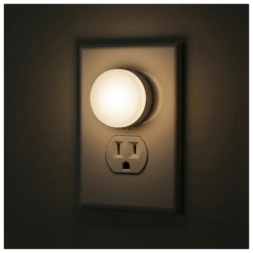 Lights by Night Plug in Night Light with Dusk to Dawn Sensor 4 Pack | Warm White, Compact, Ambient Lighting, LED Lights for Bedroom, Bathroom, Nursery, Hallway, Kitchen, 45084, 4 Pack - size: 4 Pack