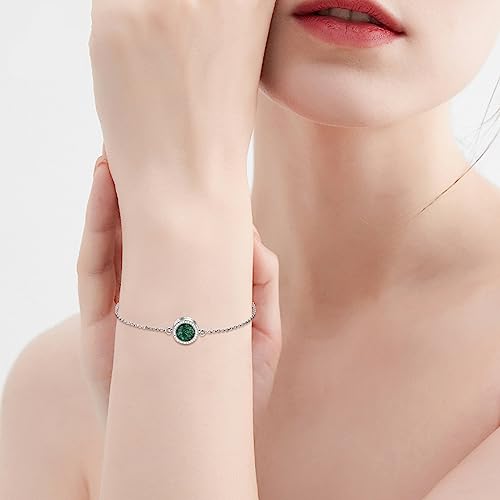 Sunflower/Tree of Life Urn Bracelet for Ashes 925 Sterling Silver Sunflower/Tree of Life Cremation Keepsake Pendant Locket Bracelet for Women Mom - style: Turquoise Urn Bracelet