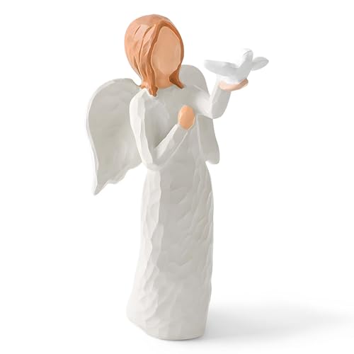 Sympathy Gifts for Loss of Loved One, Memorial & Bereavement Gift | Angel Statue Memorial & Bereavement Gift, Guardian Angel with Dove, Grief Gifts for Women, Friend, Coworker - style: Sympathy Gift