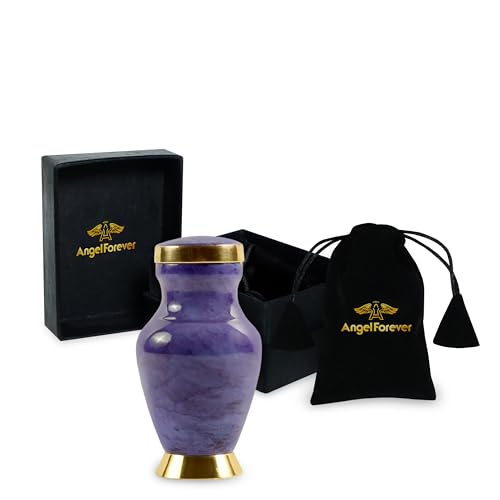 Small Keepsake Cremation Urn for Ashes | Keep Your Loved Ones Memory Close | Elegant Everlasting Tribute | Mini Personal Memorial for Remains, Dried Flowers, Sacred Earth | Threaded Lid | 3 Cubic Inch